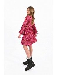Allover color print dress