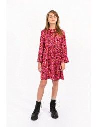 Allover color print dress