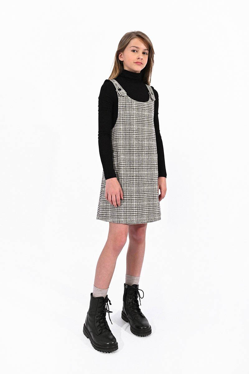 Robe salopette online à carreaux