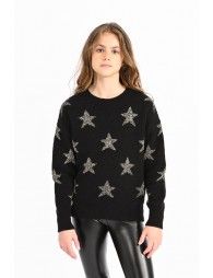 Casual jumper with star pattern