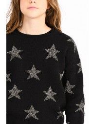 Casual jumper with star pattern