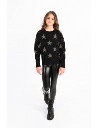 Casual jumper with star pattern