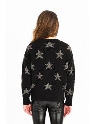 Casual jumper with star pattern