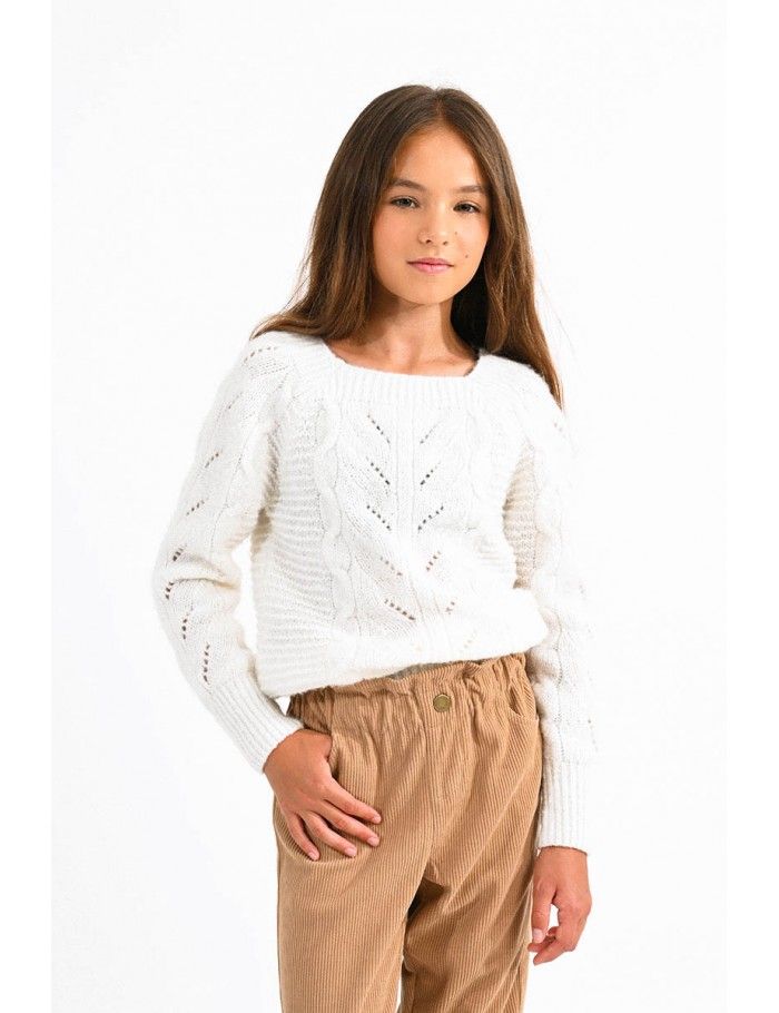 Square collar jumper