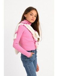 Ribbed jumper, turtleneck