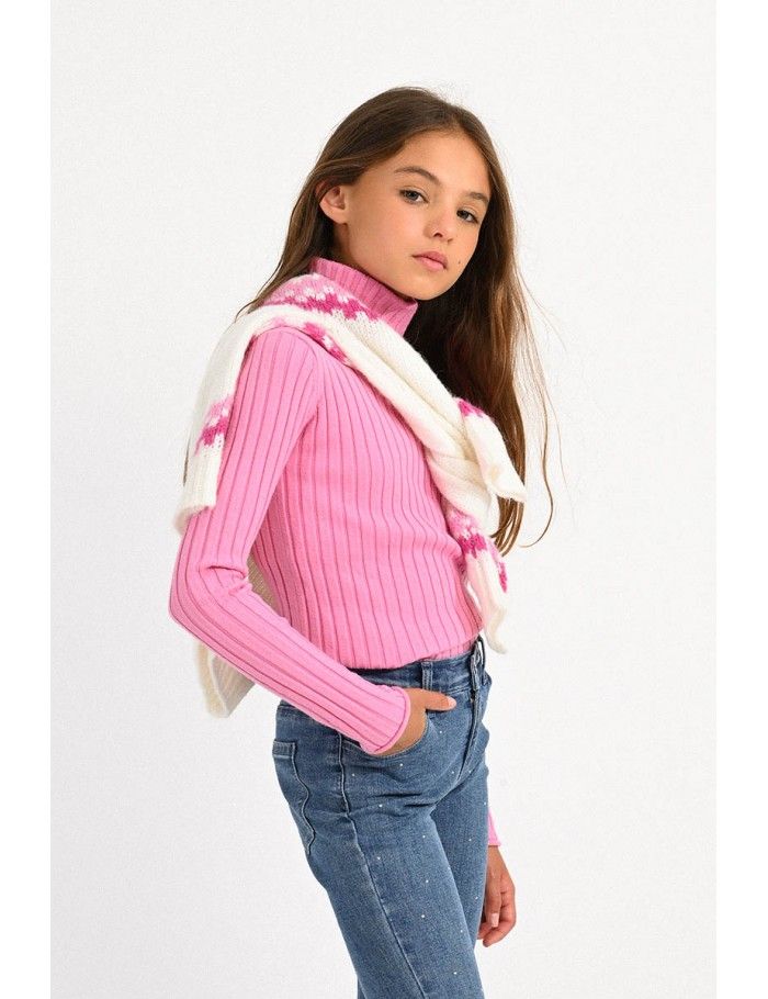 Ribbed jumper, turtleneck