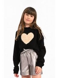 Heart print  pullover