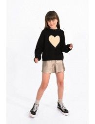 Heart print  pullover