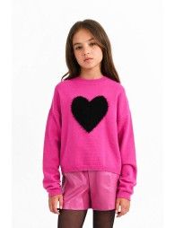 Heart print  pullover