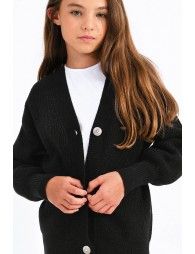 Ribbed knit cardigan