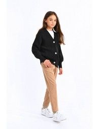 Ribbed knit cardigan