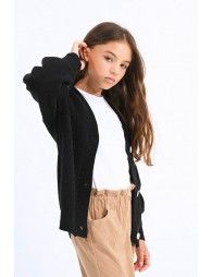 Ribbed knit cardigan