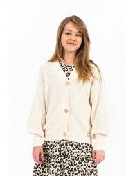 Ribbed knit cardigan
