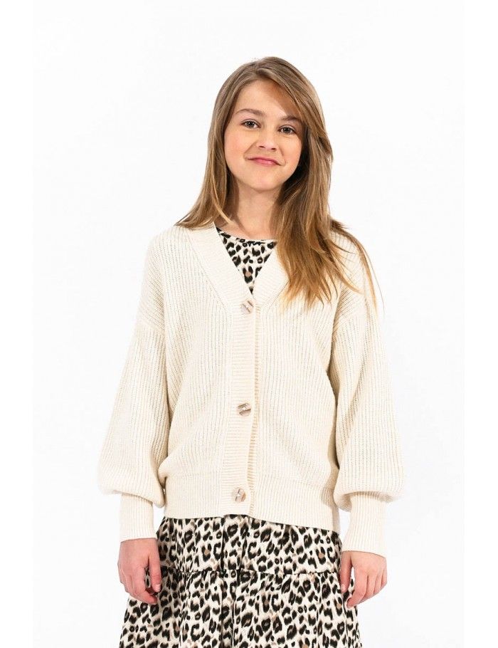 Ribbed knit cardigan