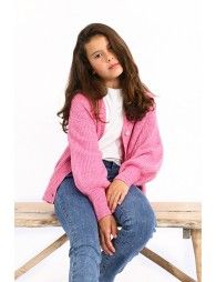 Ribbed knit cardigan