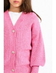 Ribbed knit cardigan
