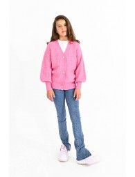 Ribbed knit cardigan