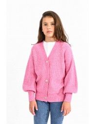 Ribbed knit cardigan