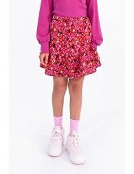 Printed ruffled skirt