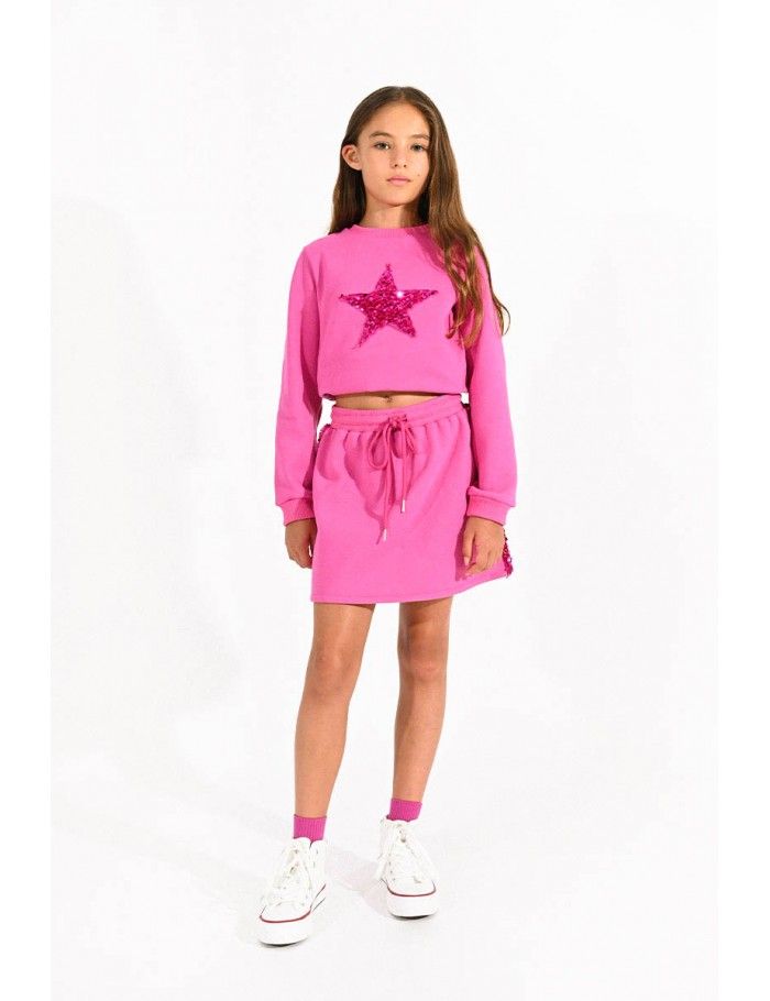 Jupe deals molleton fille