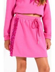 Mini fleece skirt