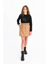Corduroy mini skirt
