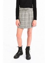 Mini skirt with checks