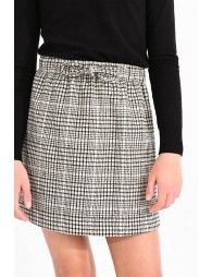 Mini skirt with checks