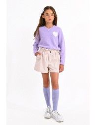 Corduroy mini shorts