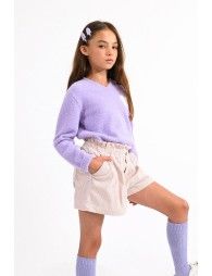 Corduroy mini shorts