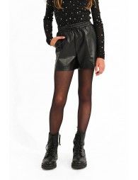 Vegan leather highwaist shorts