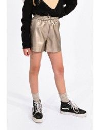Vegan leather highwaist shorts