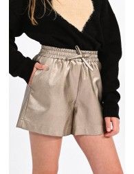 Vegan leather highwaist shorts