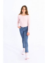 Split bootcut jeans