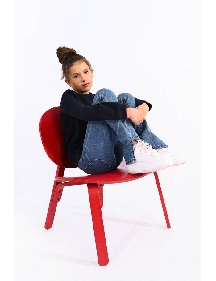 Split bootcut jeans