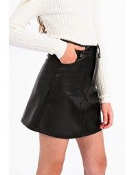 Mini skirt in vegan skin