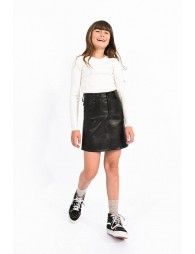 Mini skirt in vegan skin