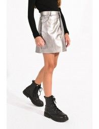 Mini skirt in vegan skin