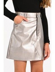 Mini skirt in vegan skin