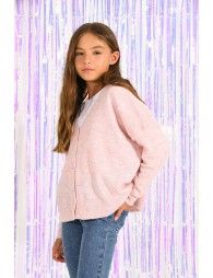 V-neck knit cardigan