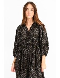 Mini belted shirt dress