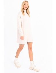Stand collar jumper dress