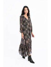 Printed wrap dress