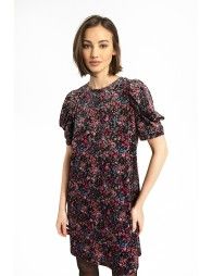 Mini floral print velvet