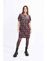 Mini floral print velvet