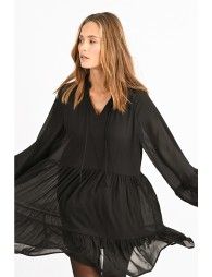 Mini dress in veil