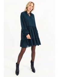 Mini dress in veil