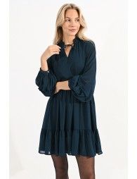 Mini dress in veil