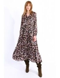 Abstract print maxi dress
