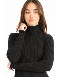 Ribbed sweater, turtleneck